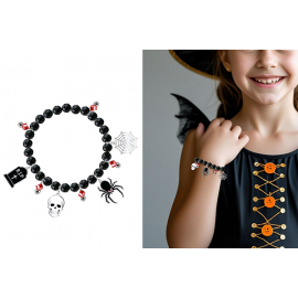 BRACCIALE HALLOWEEN CON FIGURE NERE
