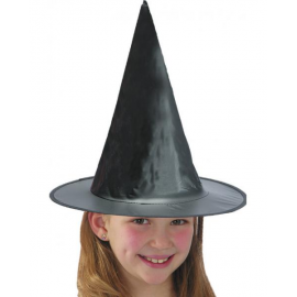CAPPELLO STREGA BIMBA IN TESSUTO PLASTIFICATO 35cm