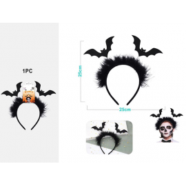 CERCHIETTO HALLOWEEN CON PIPISTRELLI