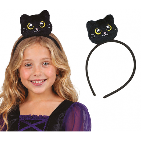 CERCHIETTO PELUCHE GATTO