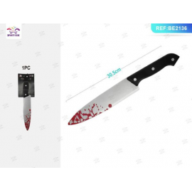 COLTELLO APPUNTITO INSANGUINATO HALLOWEEN 30cm