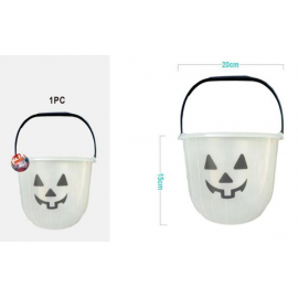 SECCHIELLO HALLOWEEN ZUCCA TRASPARENTE PER DOLCI 20cm