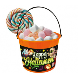 SECCHIELLO HAPPY HALLOWEEN 18x16cm in plastica