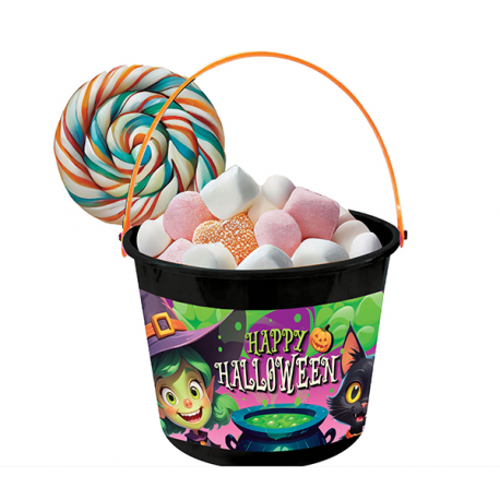 SECCHIELLO STREGHE HAPPY HALLOWEEN 18X16 CM