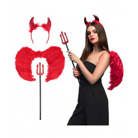 SET DIAVOLESSA 58cm (CORNA, ALI, FORCONE)