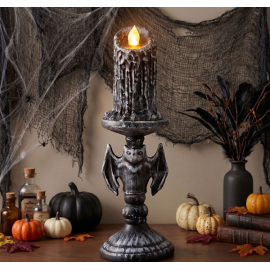 CANDELABRO PIPISTRELLO CON LUCE 26cm