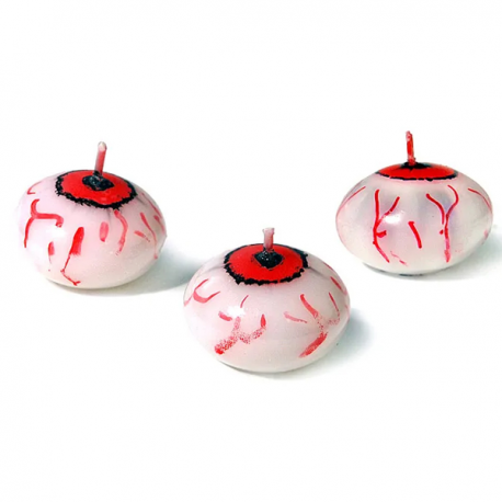 CANDELE OCCHIO HALLOWEEN 4 cm
