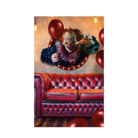 DECORAZIONE ADESIVA PARETE \\"CIRCUS CLOWN\\" 70x80 cm