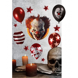 DECORAZIONE ADESIVA PARETE CIRCUS CLOWN 25x70 CM
