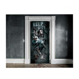 DECORAZIONE PORTA ATTACCO ZOMBIE 180x80cm