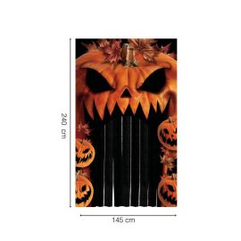 DECORAZIONE PORTA CON TENDA ZUCCHE 240x145 cm