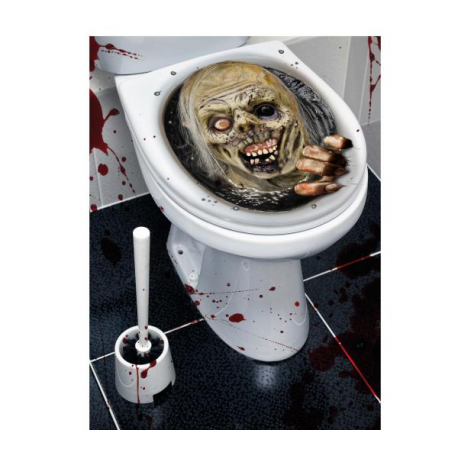 DECORAZIONE WC ZOMBIE 30X40cm