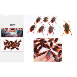 DECORAZIONI ANIMALI SCARAFAGGI - 16 pz.