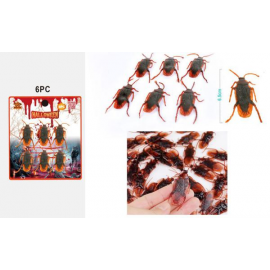 DECORAZIONI ANIMALI SCARAFAGGI - 6 pz.