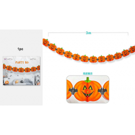 FESTONE DECORATIVO ZUCCHE HALLOWEEN 3 mt