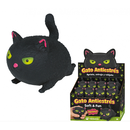 GATTO IN GOMMA, SCHIACCIABILE, 7 CM