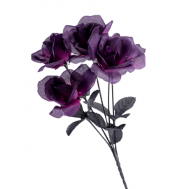 MAZZO 5 ROSE VIOLA - h. 32cm
