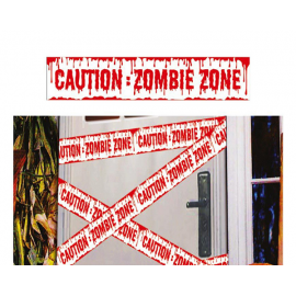NASTRO “CAUTION - ZOMBIE ZONE” 600 X 12 CM