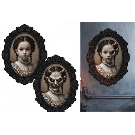 QUADRO DIABLESA TERROR 35X48 CM, PVC