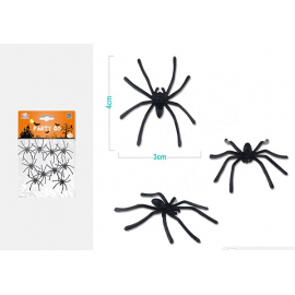 RAGNETTI NERI IN PLASTICA - 10 pz.