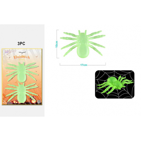 RAGNI FLUO HALLOWEEN 17cm - 2 Pz.