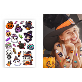 FOGLIO TATUAGGI LITTLE MONSTERS, 14X22CM, BAMBINI