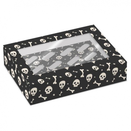 SCATOLA 12 CUPCKAKES HALLOWEEN TESCHI - 2 pz.