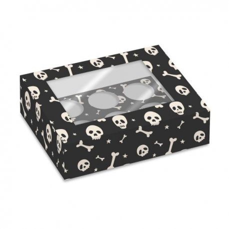 SCATOLA 6 CUPCKAKES HALLOWEEN TESCHI - 2 pz.
