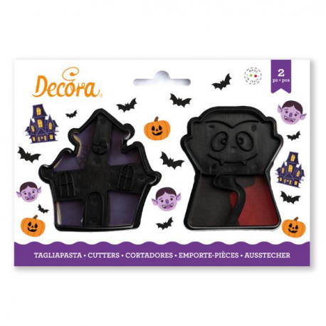 SET 2 TAGLIAPASTA HALLOWEEN IN PLASTICA - VAMPIRO