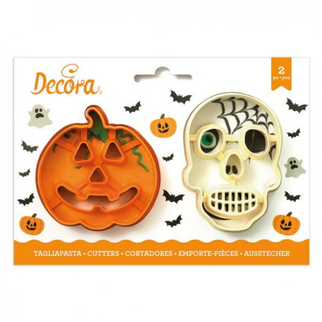 SET 2 TAGLIAPASTA HALLOWEEN IN PLASTICA - ZUCCA & TESCHIO