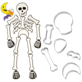 SET CUTTER WILTON SKELETON - 6 Pz. (per comporre uno scheletro intero da 35,5 x 76,6 cm)