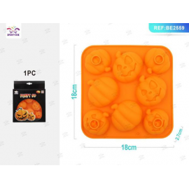 STAMPO IN SILICONE ZUCCHE ASSORTITE HALLOWEEN
