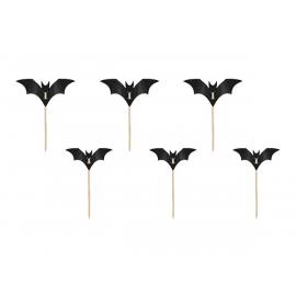 STUZZICADENTI "PIPISTRELLI NERI" - 3,6x4,7cm - 6 PZ.