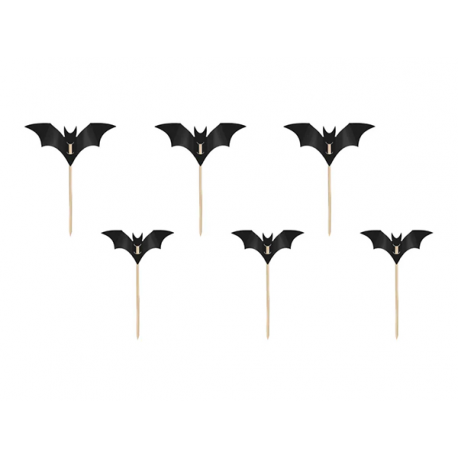 STUZZICADENTI "PIPISTRELLI NERI" - 3,6x4,7cm - 6 PZ.