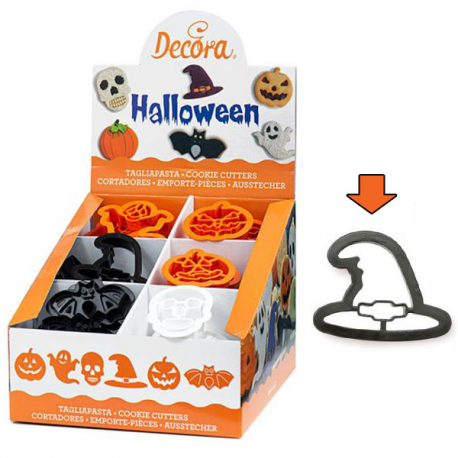 TAGLIAPASTA HALLOWEEN IN PLASTICA - CAPPELLO STREGA