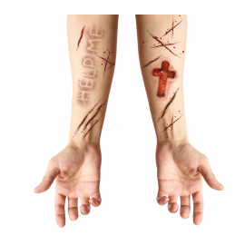 TATUAGGI ADESIVI FERITA POSSEDUTA