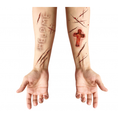TATUAGGI ADESIVI FERITA POSSEDUTA