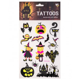 TATUAGGI HALLOWEEN COLORI FLUO