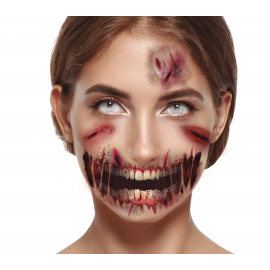 TATUAGGI VISO ABRASIONI 30X14 CM