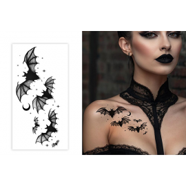 TATUAGGIO PIPISTRELLI 15x8 CM