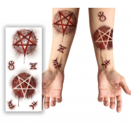 TATUAGGIO SATANICO 30X13 CM