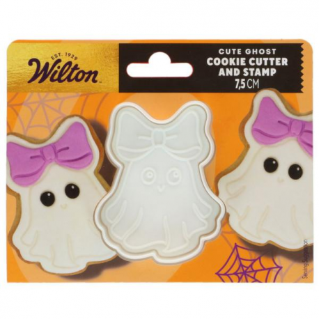 WILTON CUTTER "FANTASMINO CON FIOCCO" CON STAMPA AD IMPRESSIONE