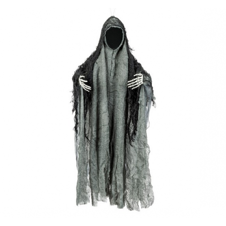 FANTASMA NERO \\"SENZA FACCIA\\" 46cm - Decorazione da appendere Halloween