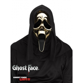 MASCHERA \\"SCREAM\\" ORO CROMATO GHOST FACE® - ORIGINALE!!