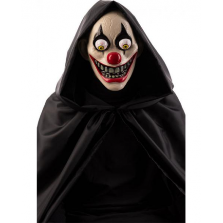 MASCHERA CLOWN HORROR CON OCCHI SPORGENTI IN PLASTICA