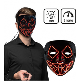MASCHERA LED \\"NOTTE DEL GIUDIZIO\\" - LED RED