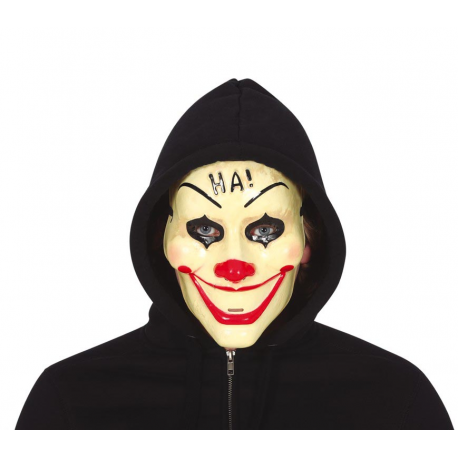 MASCHERA PAGLIACCIO "HA!" IN PVC