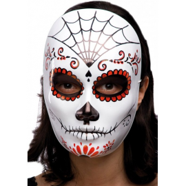 MASCHERA VISO MEDIO IN PLASTICA CON DECORAZIONI