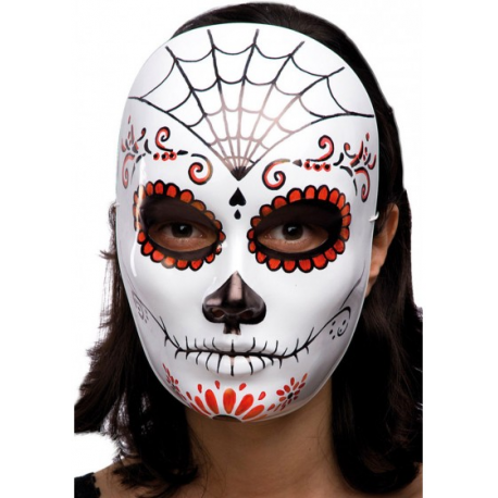 MASCHERA VISO MEDIO IN PLASTICA CON DECORAZIONI