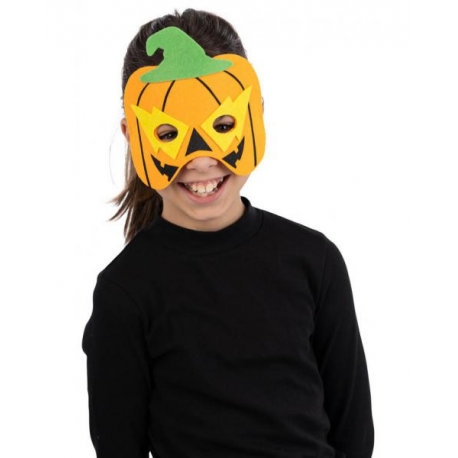 MASCHERA ZUCCA BIMBO IN FELTRO